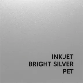 Inkjet Bright Silver PET — Prémiové kovové označení pro vysoce efektní branding