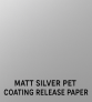 Matt Silver PET povlak